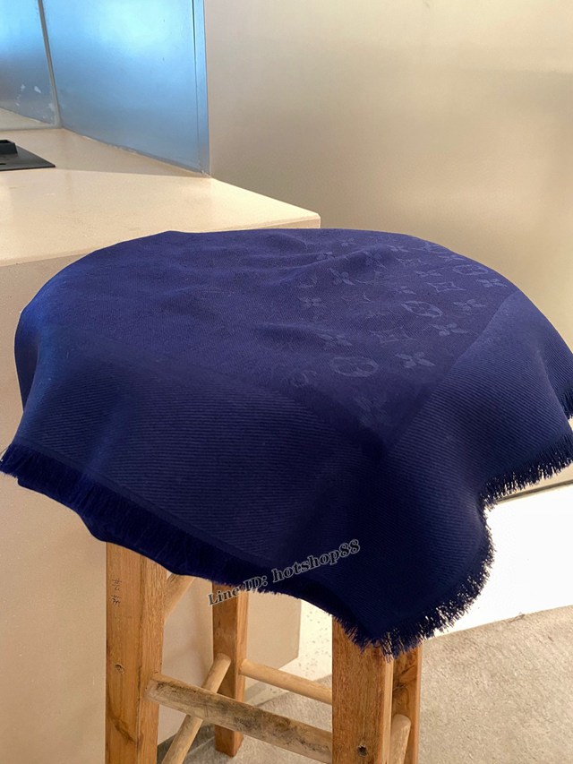 LV專櫃新品路易威登暗紋提花Monogram圖案時尚大方巾 mmyj1587